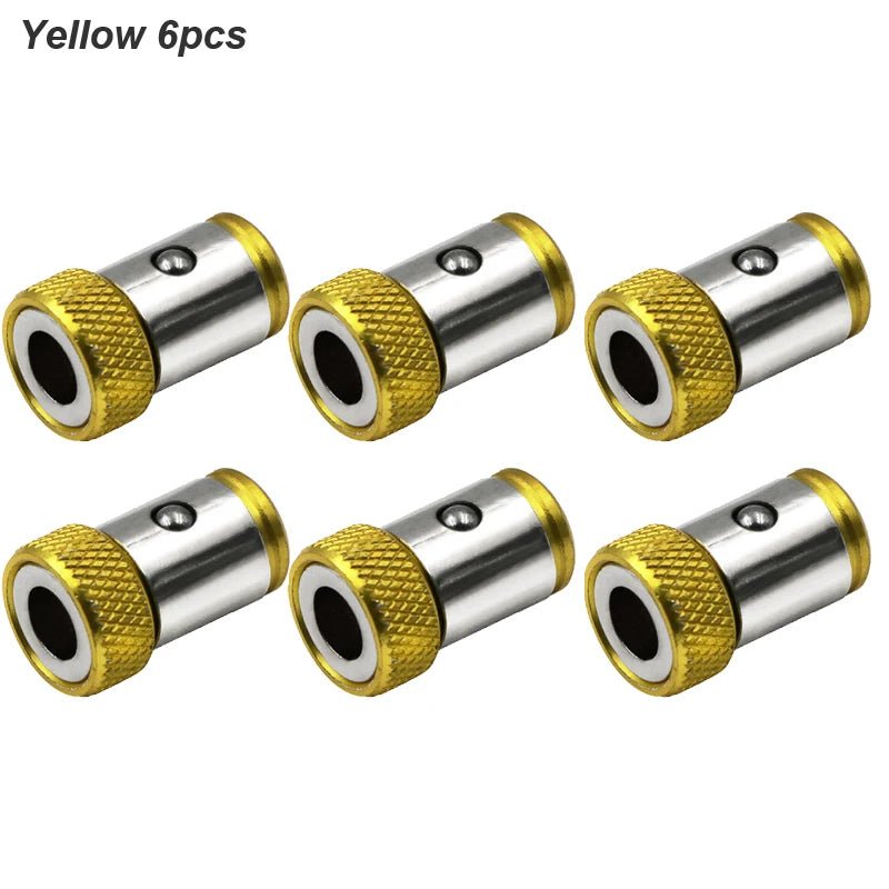 Clearance_Magnetic Ring Cross Phillips Screwdriver Bit Holder 6.35mm 1/4 Universal Alloy Anti-corrosion Strong Magnetizer Power - PrimeNest