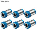 Clearance_Magnetic Ring Cross Phillips Screwdriver Bit Holder 6.35mm 1/4 Universal Alloy Anti-corrosion Strong Magnetizer Power - PrimeNest