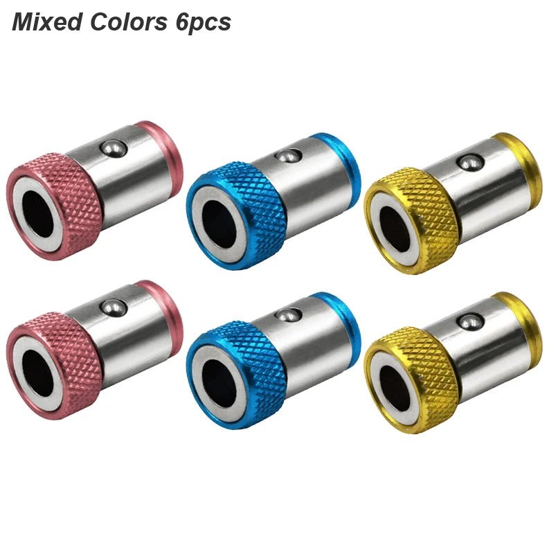 Clearance_Magnetic Ring Cross Phillips Screwdriver Bit Holder 6.35mm 1/4 Universal Alloy Anti-corrosion Strong Magnetizer Power - PrimeNest