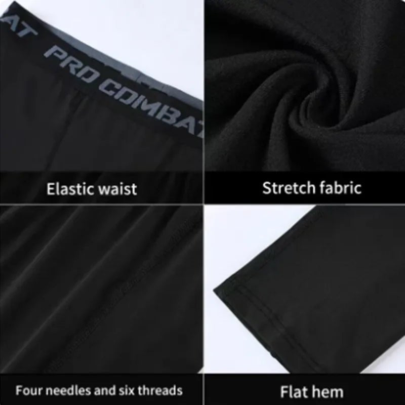 Compression Sports Pants Running Leggings Men Sportswear Quick Dry Gym Fitness Tights Workout Training Jogging Sports Trousers - PrimeNest
