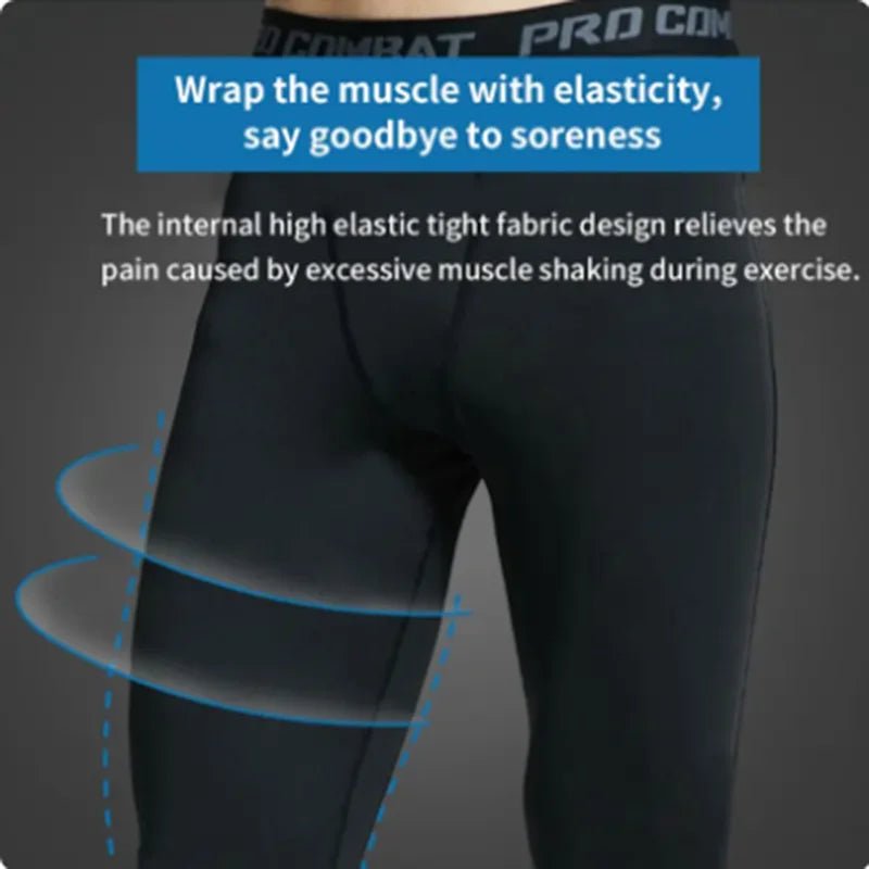 Compression Sports Pants Running Leggings Men Sportswear Quick Dry Gym Fitness Tights Workout Training Jogging Sports Trousers - PrimeNest