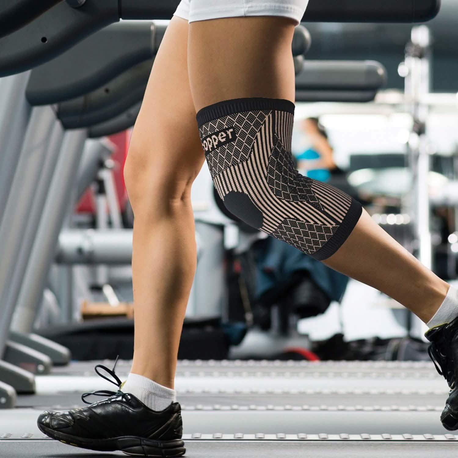 Copper Breathable Recovery Knee Support Brace Sleeve - PrimeNest