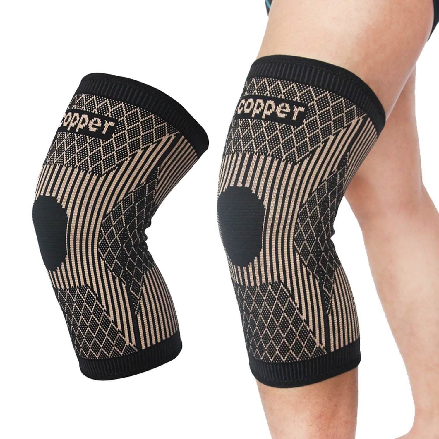 Copper Breathable Recovery Knee Support Brace Sleeve - PrimeNest