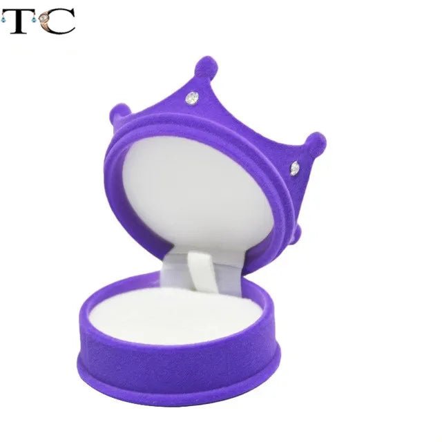 Creative Velvet Jewelry Box Mini Container Ring Box Earrings Rings Storage Box Small Accessories Display Gift Box - PrimeNest