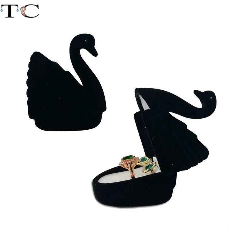 Creative Velvet Jewelry Box Mini Container Ring Box Earrings Rings Storage Box Small Accessories Display Gift Box - PrimeNest