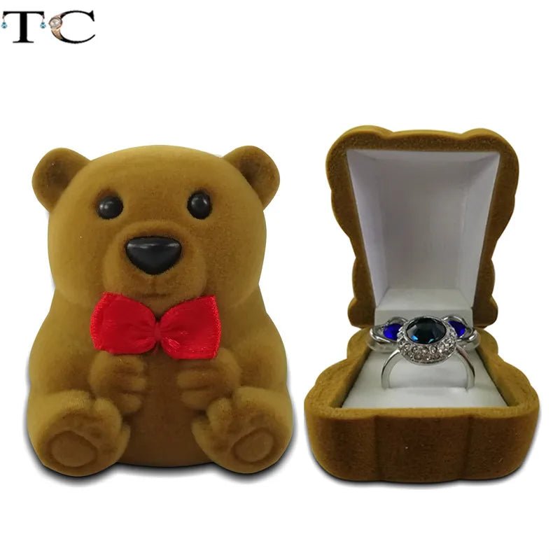 Creative Velvet Jewelry Box Mini Container Ring Box Earrings Rings Storage Box Small Accessories Display Gift Box - PrimeNest