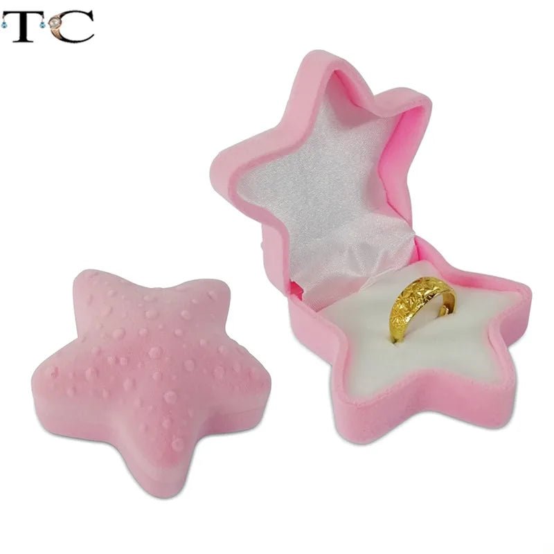 Creative Velvet Jewelry Box Mini Container Ring Box Earrings Rings Storage Box Small Accessories Display Gift Box - PrimeNest