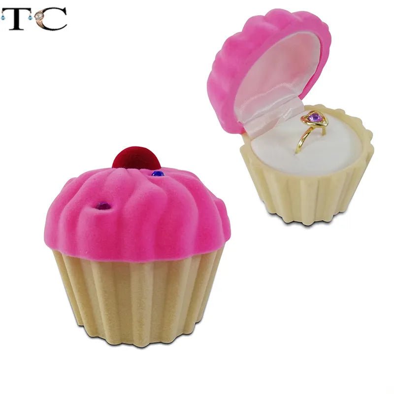 Creative Velvet Jewelry Box Mini Container Ring Box Earrings Rings Storage Box Small Accessories Display Gift Box - PrimeNest