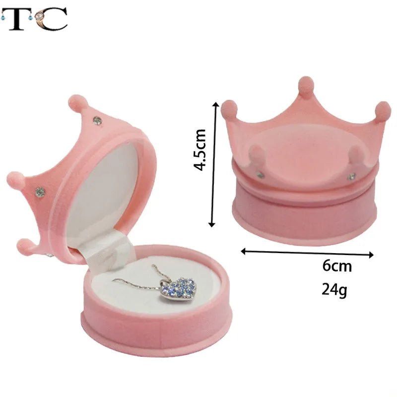 Creative Velvet Jewelry Box Mini Container Ring Box Earrings Rings Storage Box Small Accessories Display Gift Box - PrimeNest