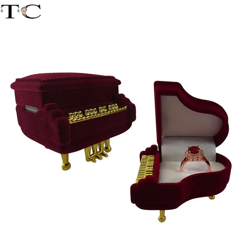 Creative Velvet Jewelry Box Mini Container Ring Box Earrings Rings Storage Box Small Accessories Display Gift Box - PrimeNest
