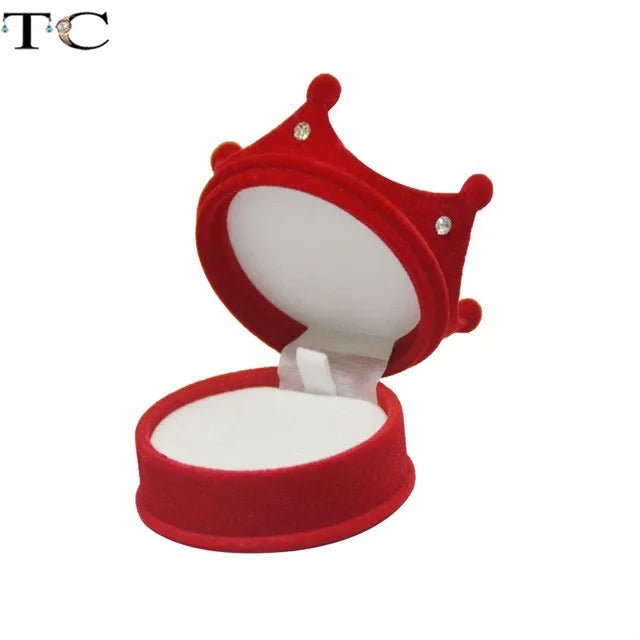 Creative Velvet Jewelry Box Mini Container Ring Box Earrings Rings Storage Box Small Accessories Display Gift Box - PrimeNest