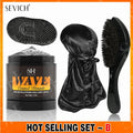 Deep Wave Control Pomade 360 Biotin Sport Strong Hold Wave Hair Gel With Brush Wavy Hair Oil Shampoo Conditioner Styling Care - PrimeNest