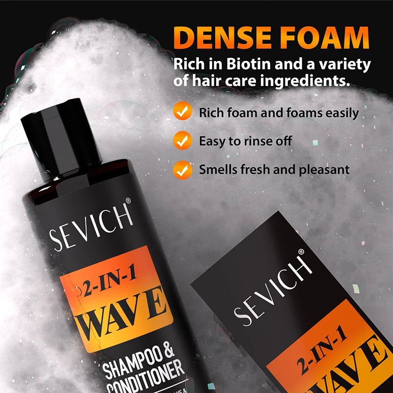 Deep Wave Control Pomade 360 Biotin Sport Strong Hold Wave Hair Gel With Brush Wavy Hair Oil Shampoo Conditioner Styling Care - PrimeNest