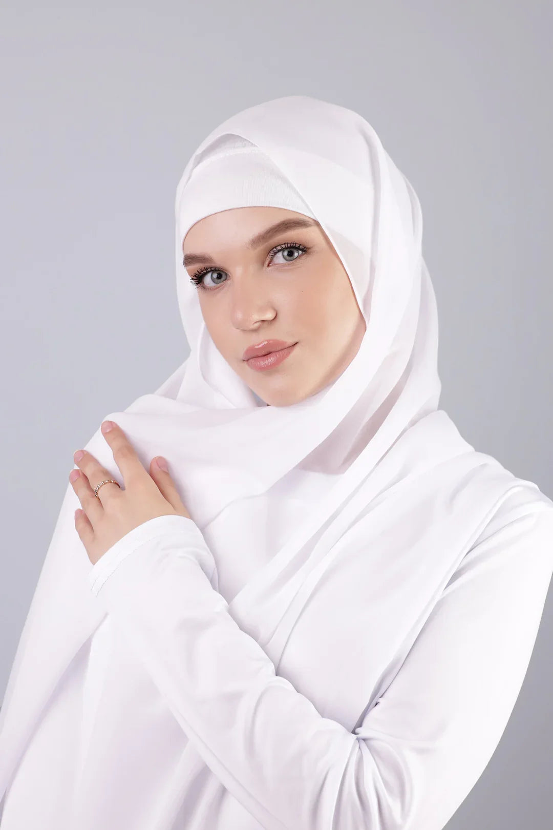 Hot Selling Chiffon Hijab with a Matching Cotton Inner for Women Hijab Shawl Underscarf