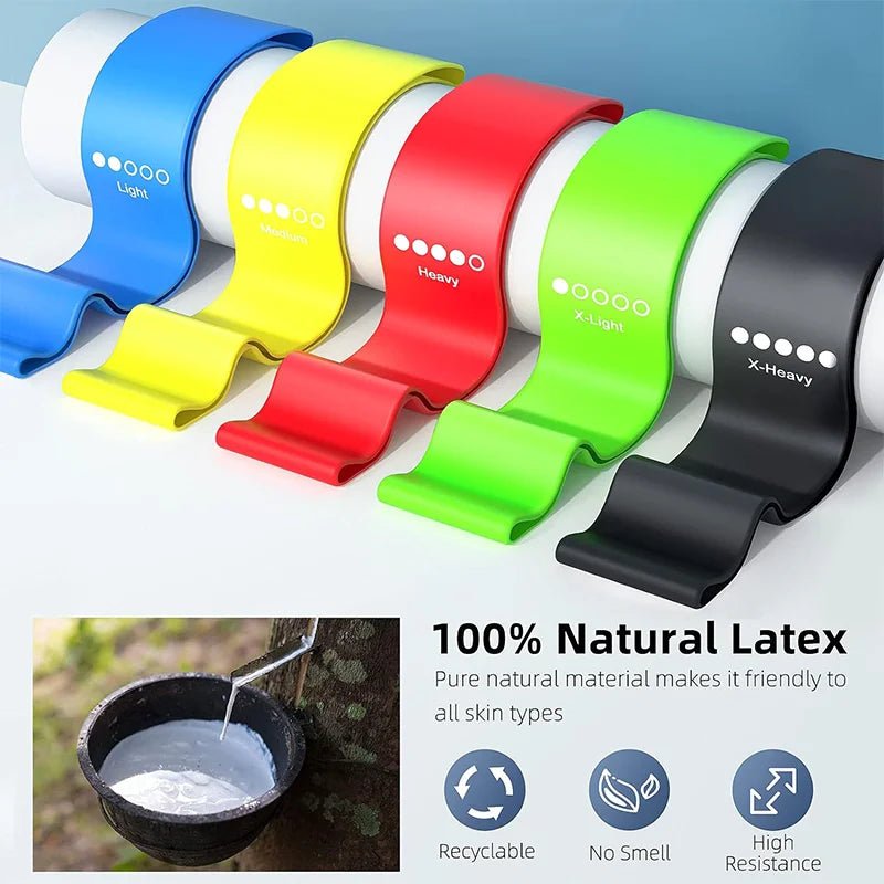 Different Resistance Bands Yoga Band Fitness Exercise Training Hip Tension Band Leg Squat Dance Elastic Loop Stretch Band - PrimeNest