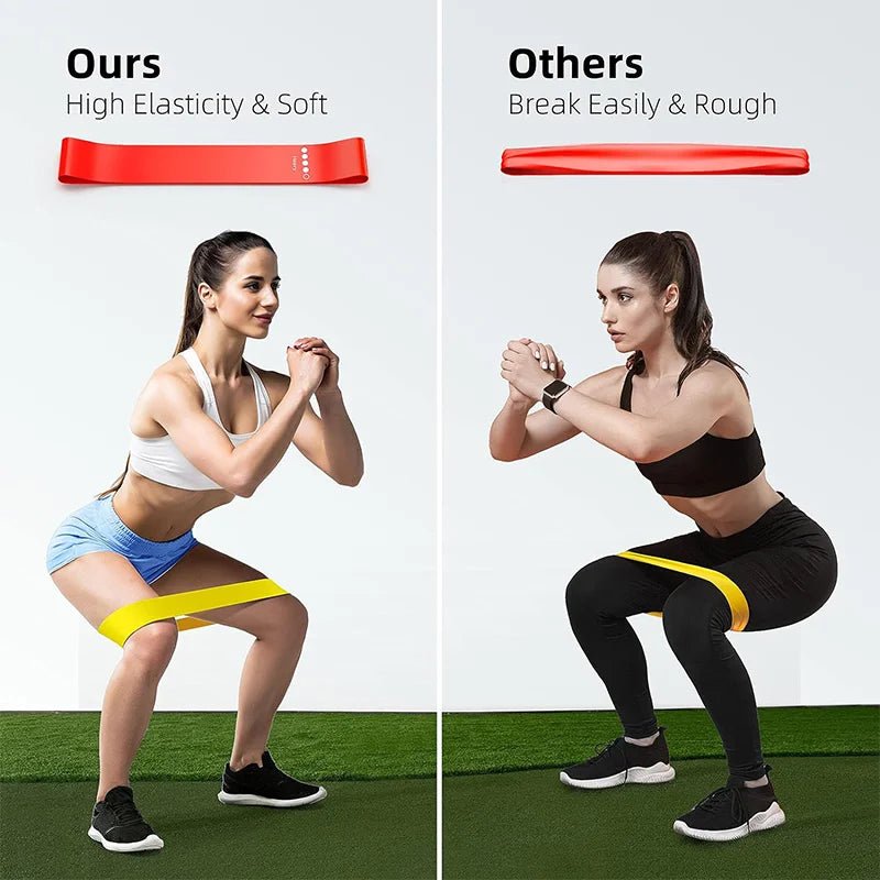 Different Resistance Bands Yoga Band Fitness Exercise Training Hip Tension Band Leg Squat Dance Elastic Loop Stretch Band - PrimeNest