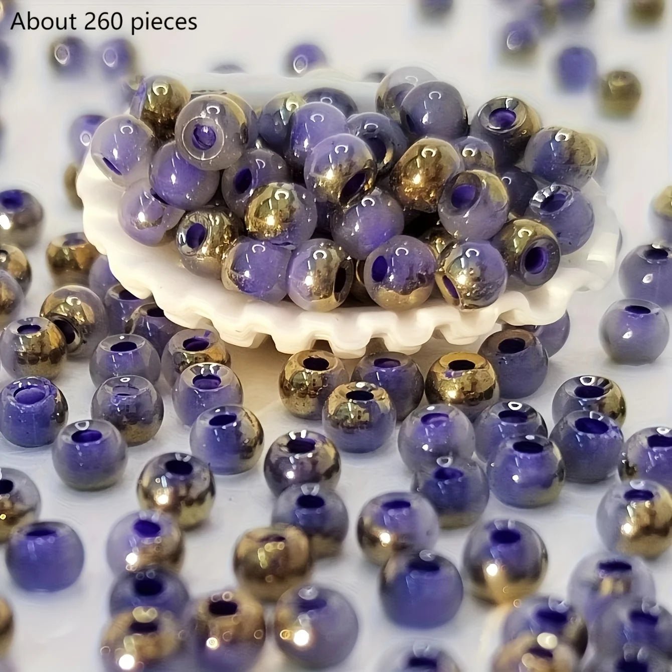 DIY handmade jewelry materials with round beads, colorful beading, accessories for making bracelets, earrings and necklaces - PrimeNest