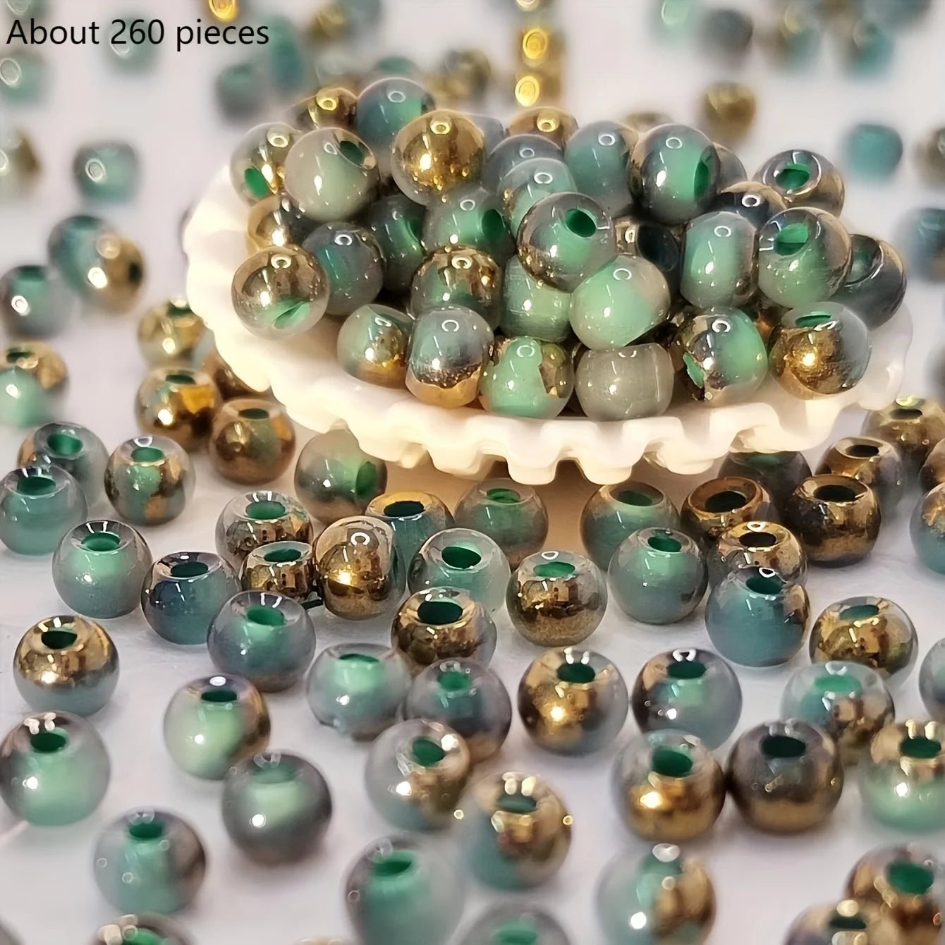 DIY handmade jewelry materials with round beads, colorful beading, accessories for making bracelets, earrings and necklaces - PrimeNest
