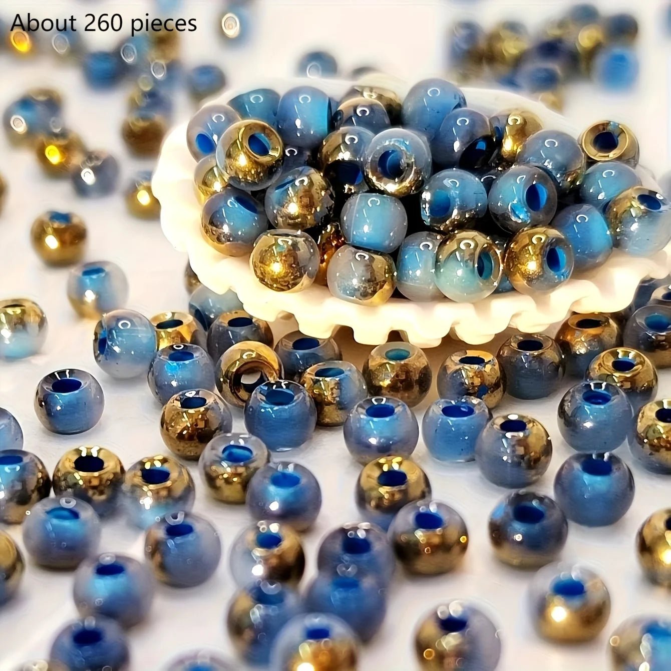 DIY handmade jewelry materials with round beads, colorful beading, accessories for making bracelets, earrings and necklaces - PrimeNest