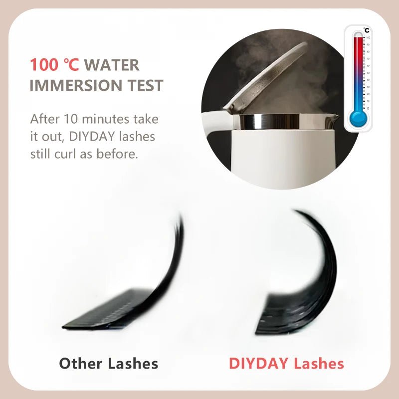 DIYDAY YY Shaped Eyelash Extension C D Curl Faux Mink Lashes Wholesale YY Shape False Eyelashes for Eye Makeup Beauty - PrimeNest