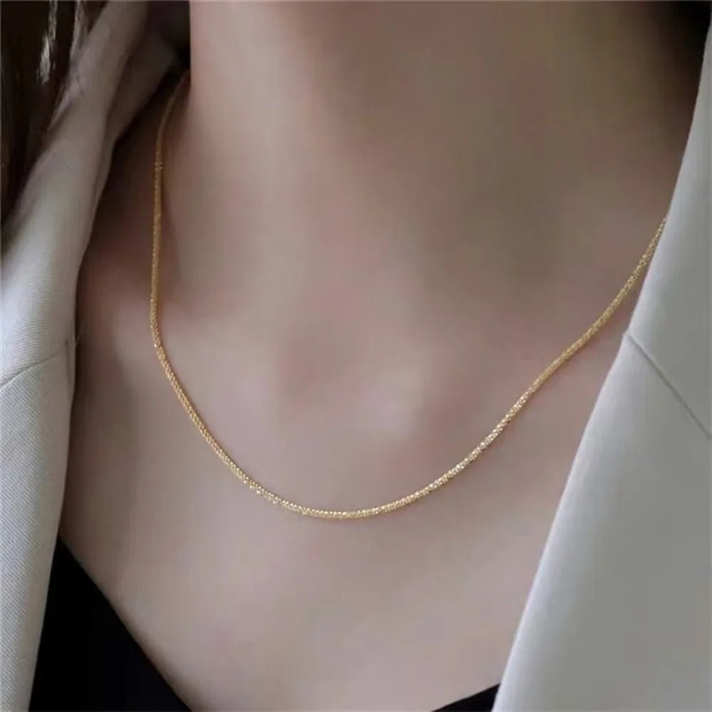 Double Layer Butterfly Necklace for Women, Lats Sparkling Collar Chain, Exquisite Jewelry, Banquet Party, Holiday Gift, 1 - PrimeNest