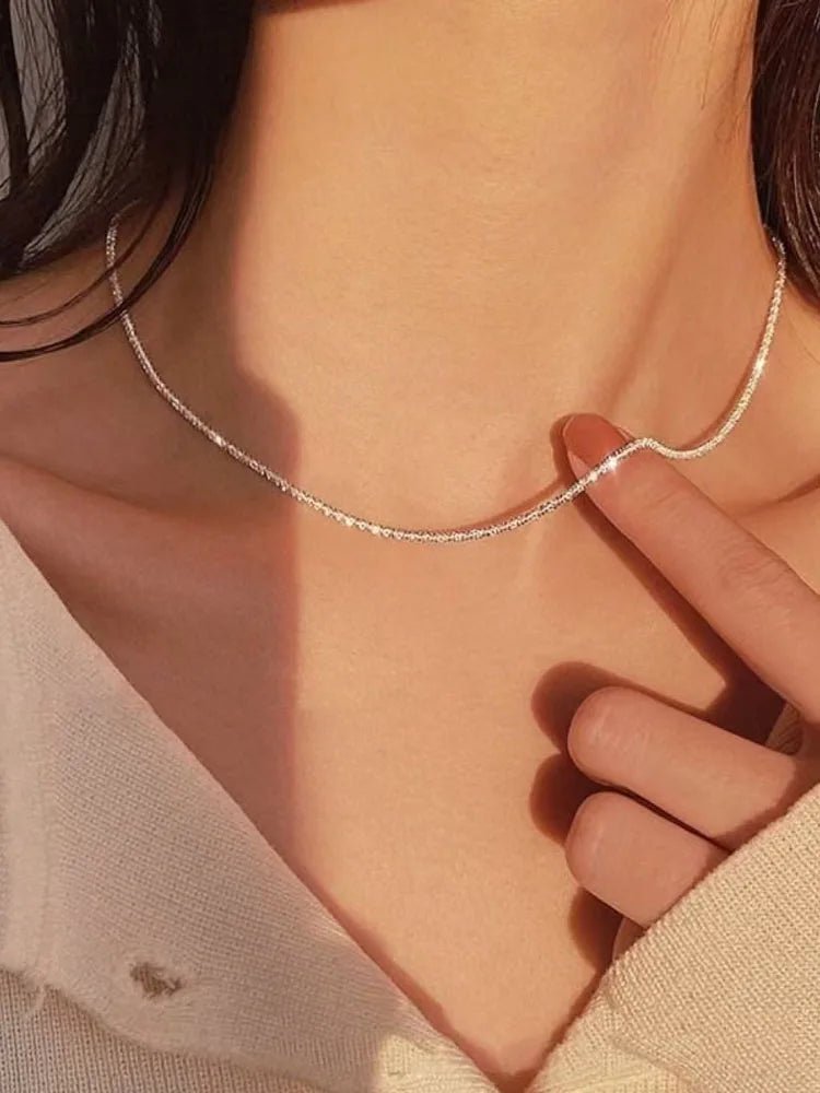 Double Layer Butterfly Necklace for Women, Lats Sparkling Collar Chain, Exquisite Jewelry, Banquet Party, Holiday Gift, 1 - PrimeNest