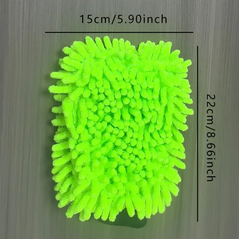 Electric Bicycle Car cleaning microfiber, 1/2-piece set scratch free and lint free, high-quality lint microfiber car wash gloves - PrimeNest