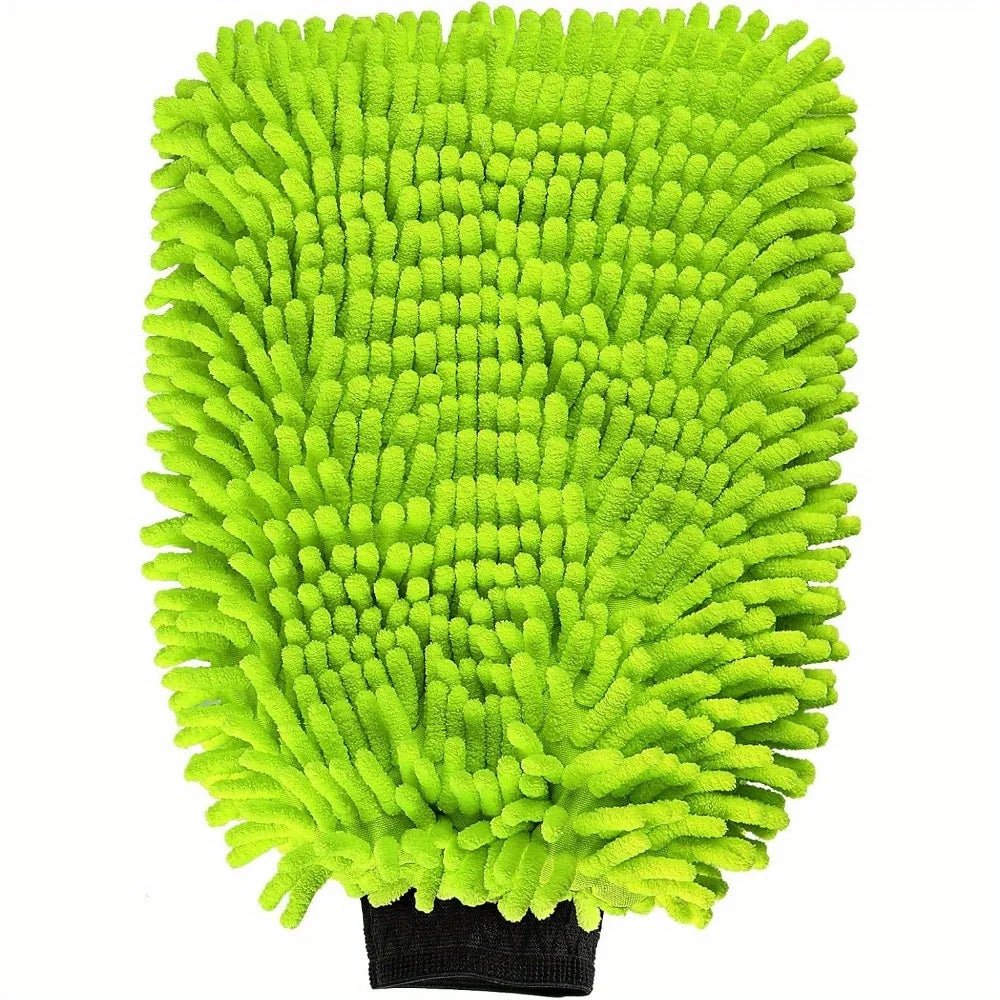 Electric Bicycle Car cleaning microfiber, 1/2-piece set scratch free and lint free, high-quality lint microfiber car wash gloves - PrimeNest