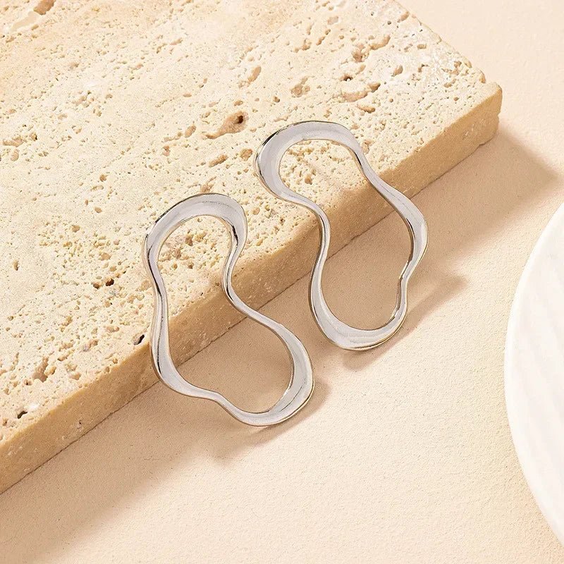 Exaggeration Ocean Style Shell Texture Stud Earrings for Women Trendy Accessories Personalization Jewelry Earrings Daily Wear - PrimeNest