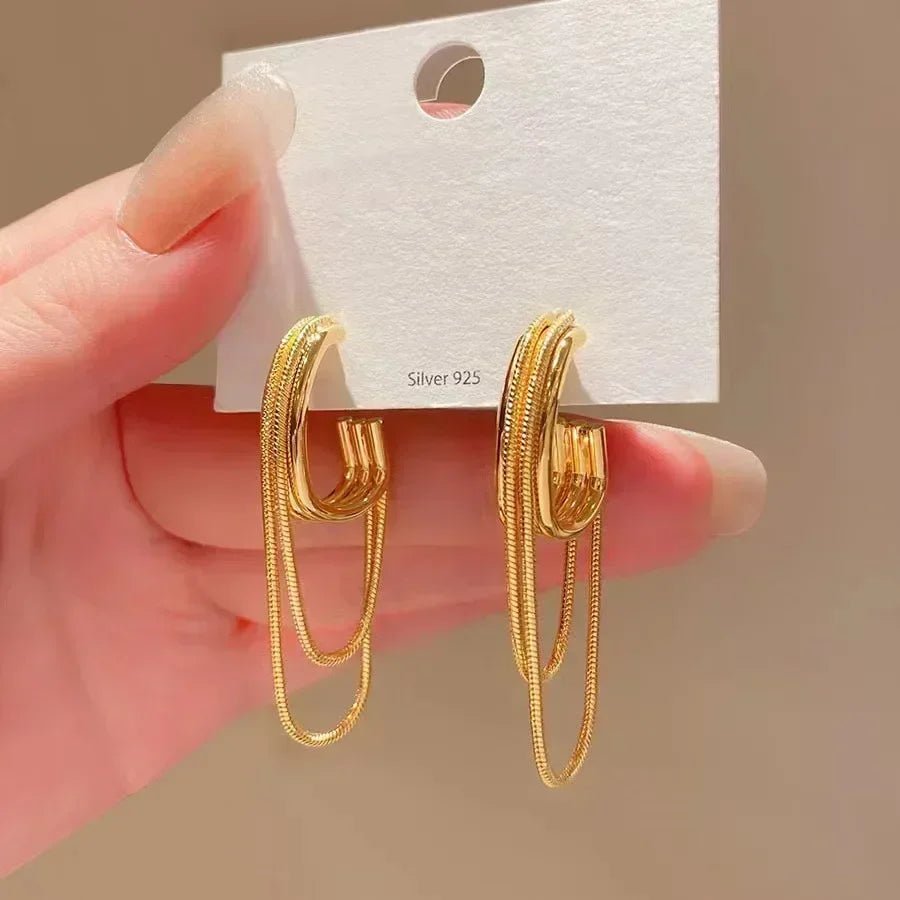 Exaggeration Ocean Style Shell Texture Stud Earrings for Women Trendy Accessories Personalization Jewelry Earrings Daily Wear - PrimeNest