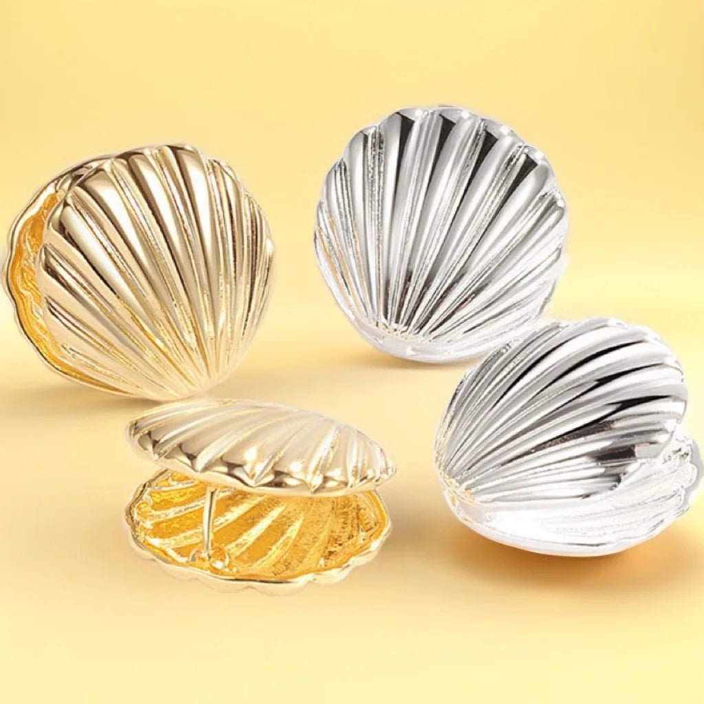 Exaggeration Ocean Style Shell Texture Stud Earrings for Women Trendy Accessories Personalization Jewelry Earrings Daily Wear - PrimeNest