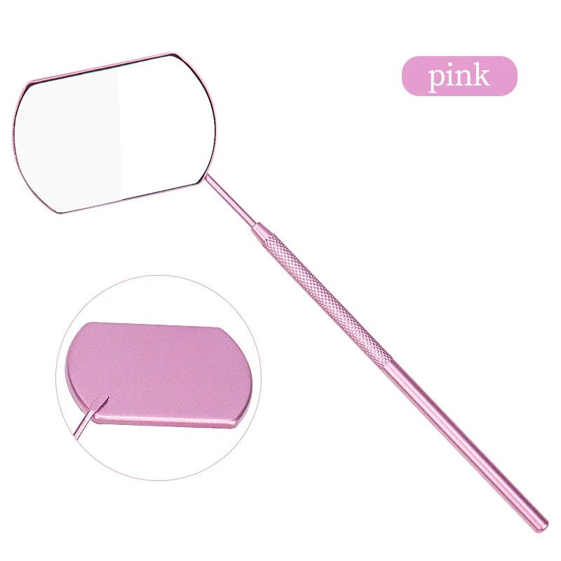 Eyelash Mirror Grafting Lash Magnifying Beauty Long Handle For Checking False Lashes Extension Makeup Tools Mirror Supplier - PrimeNest