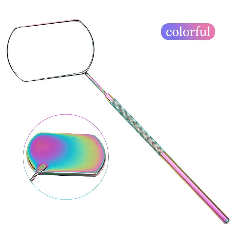 Eyelash Mirror Grafting Lash Magnifying Beauty Long Handle For Checking False Lashes Extension Makeup Tools Mirror Supplier - PrimeNest
