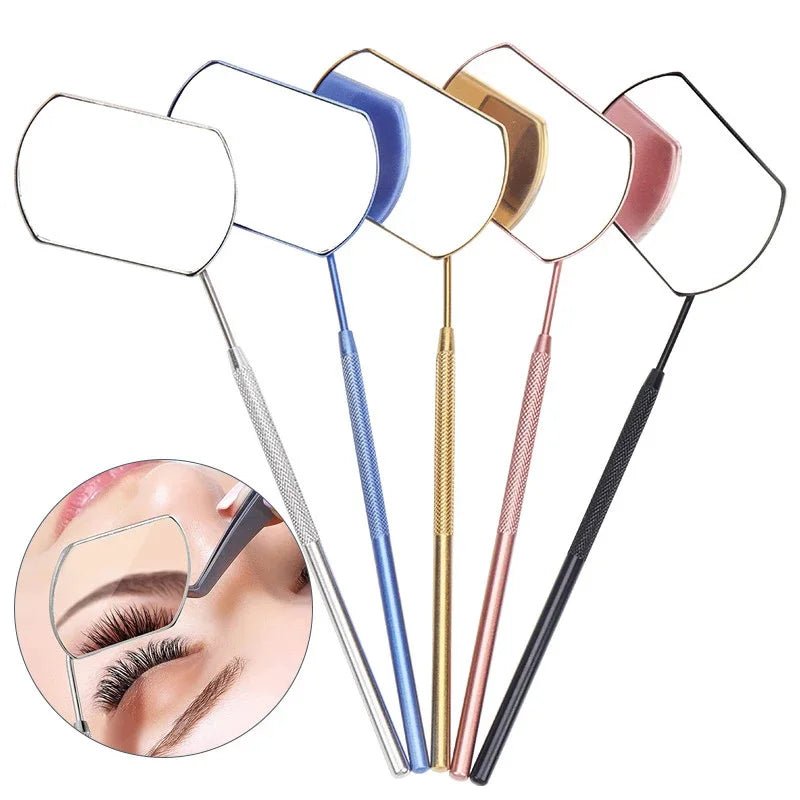 Eyelash Mirror Grafting Lash Magnifying Beauty Long Handle For Checking False Lashes Extension Makeup Tools Mirror Supplier - PrimeNest