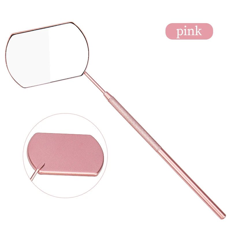 Eyelash Mirror Grafting Lash Magnifying Beauty Long Handle For Checking False Lashes Extension Makeup Tools Mirror Supplier - PrimeNest