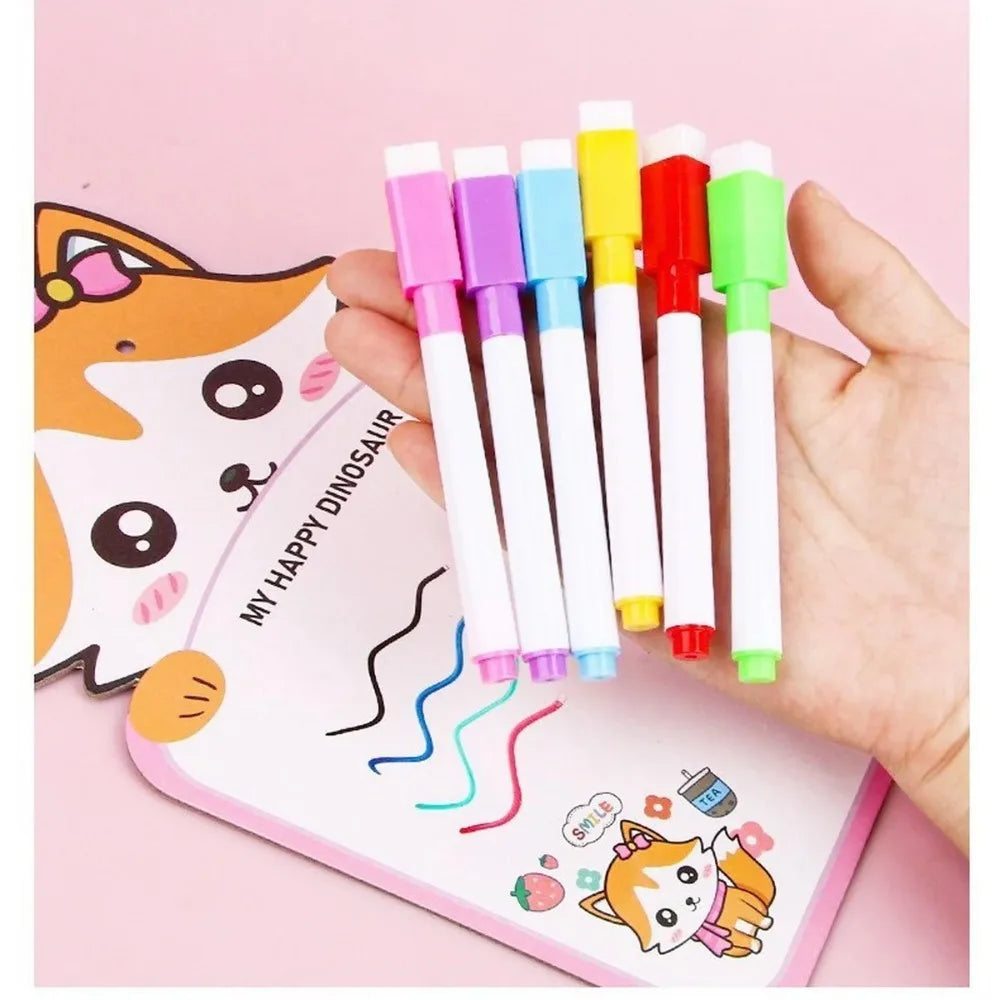 8-piece set. Small-sized white board eraser-style dry writing pen, 8 colors * 1 pen