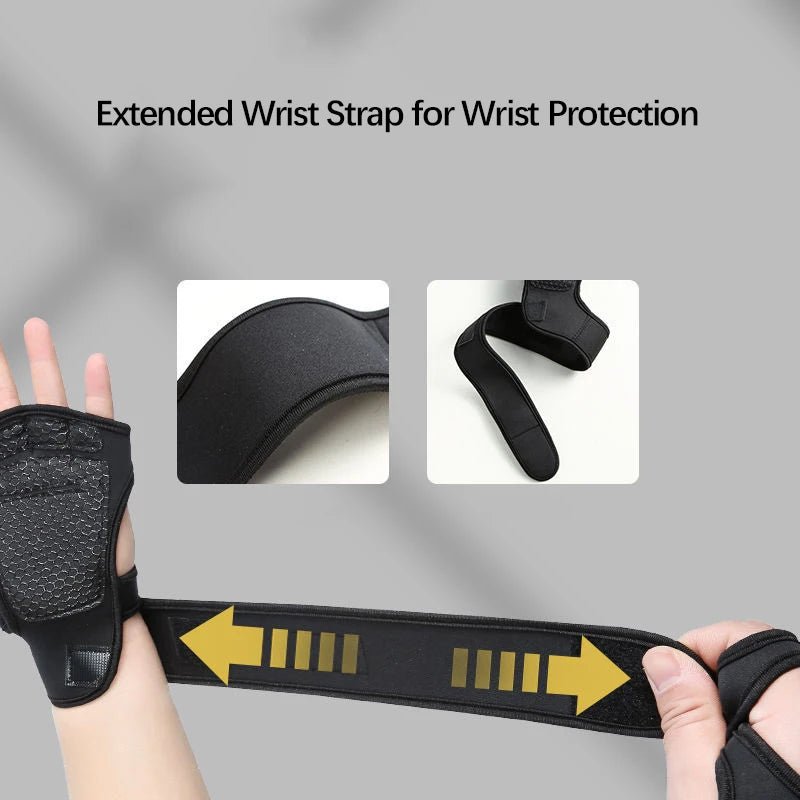 Fitness Men Women Gloves Gym Weightlifting Half Finger Wrist-Protecting Gloves Training Dumbbells Anti-Callus Anti Slip Gloves - PrimeNest