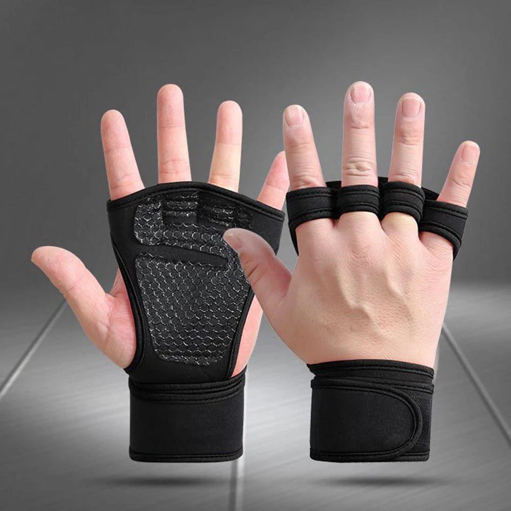 Fitness Men Women Gloves Gym Weightlifting Half Finger Wrist-Protecting Gloves Training Dumbbells Anti-Callus Anti Slip Gloves - PrimeNest