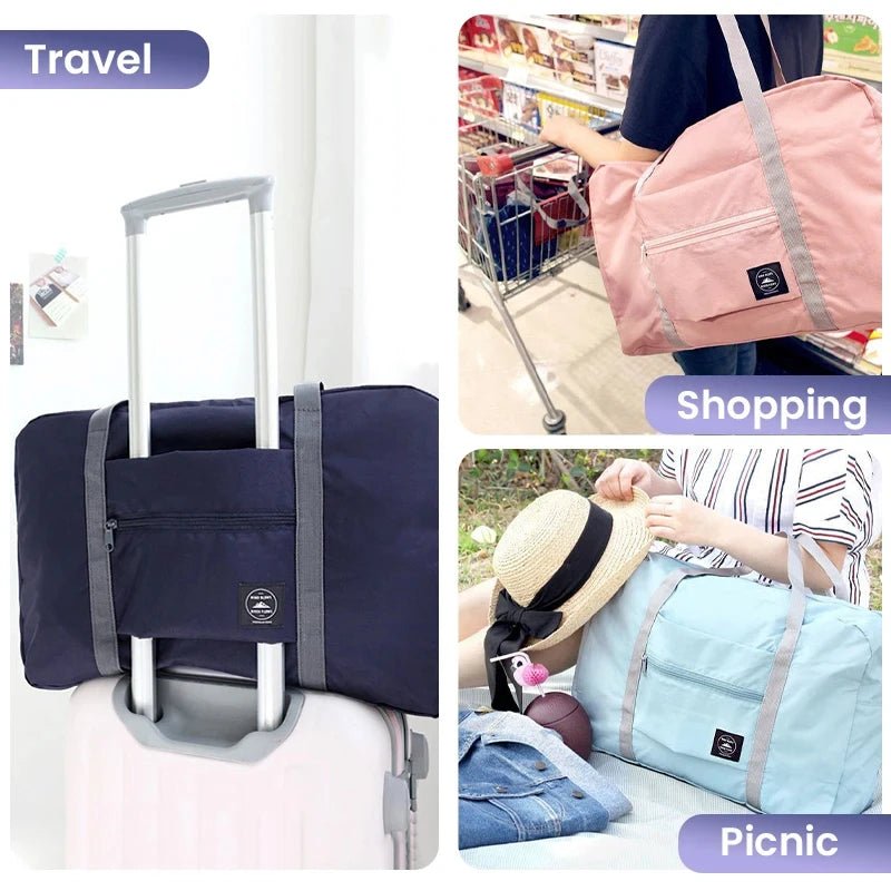 Foldable Travel Duffel Bag for Airlines Carry on Bag for Women and Girls Lightweight Large Capacity Sports Weekend Trip Overnigh - PrimeNest