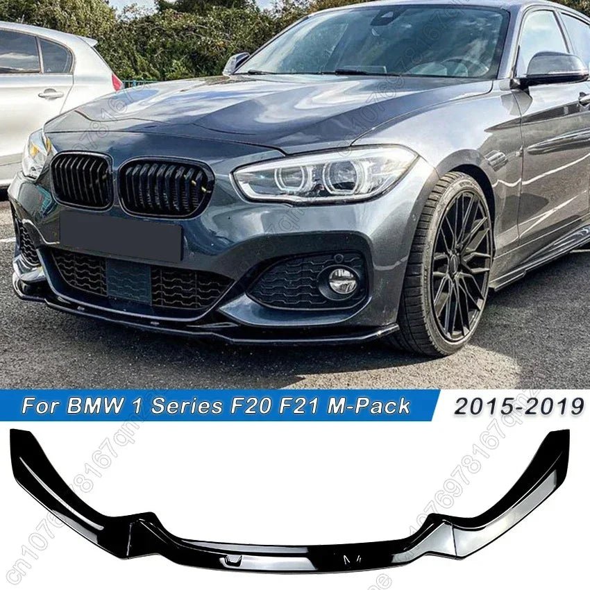 For BMW 1 Series F20 F21 118i 120i M135i M140i LCI 2015-2019 M-Pack Car Front Bumper Lip Splitter Diffuser Body Kit Spoiler - PrimeNest
