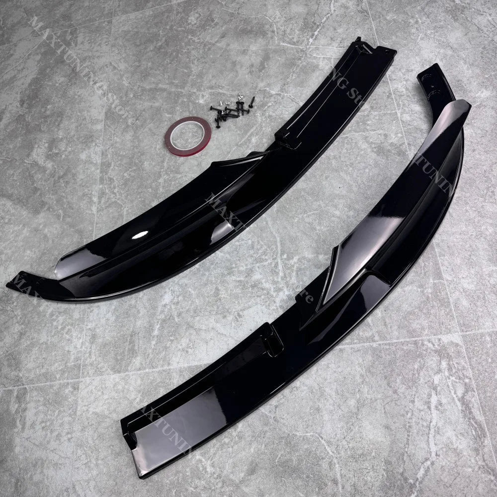 For BMW 3 Series F30 F31 M Sport 2012-2018 Black Car Front Bumper Spoiler Lip Splitter Body Kit Bumper Lip Chin Diffuser Guard - PrimeNest