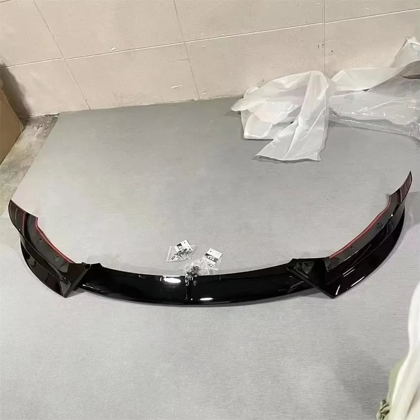 For Tesla Model 3 2017-2022 Gloss Black Front Bumper Lip Chin Diffuser Body Kit Spoiler Deflector Tuning Accessories Modified - PrimeNest