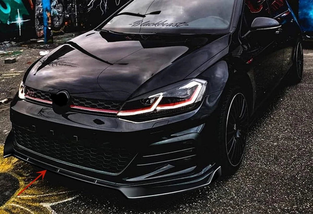 Front Bumper Splitter Lip For VW Golf 7 7.5 MK7 MK7.5 GTI GTD R R-Line All Models 2012-2020 Diffuser Body Kit Spoiler Guard - PrimeNest