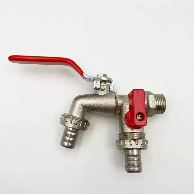 Garden Tools Brass Water Faucet 1/2" Outside & Inside Used Easy Turn On/Off Lever Handle Watering Supply Taps Ball Valve - PrimeNest