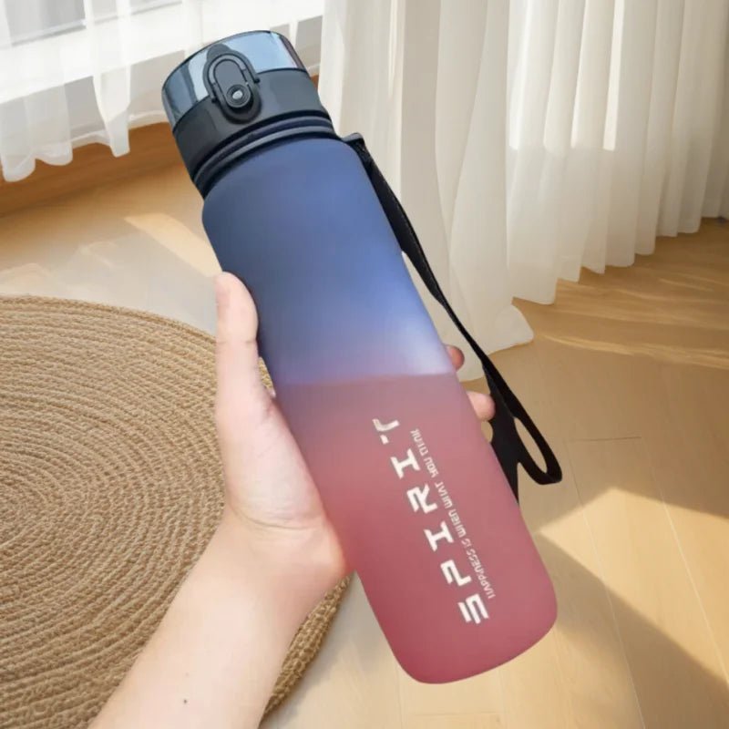 Gradient Water Bottle - 1000ml/600ml/750ml Capacity Outdoor Camping Gym Suitable Holiday Gift Birthday - PrimeNest