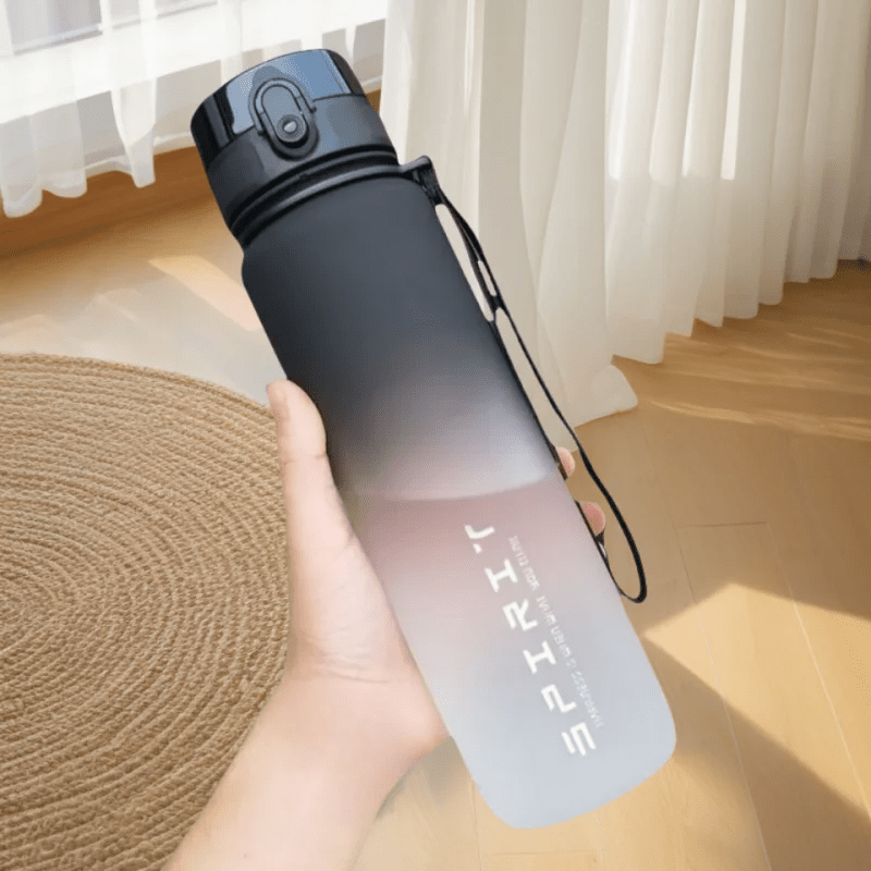 Gradient Water Bottle - 1000ml/600ml/750ml Capacity Outdoor Camping Gym Suitable Holiday Gift Birthday - PrimeNest