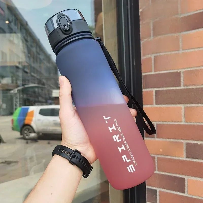 Gradient Water Bottle - 1000ml/600ml/750ml Capacity Outdoor Camping Gym Suitable Holiday Gift Birthday - PrimeNest