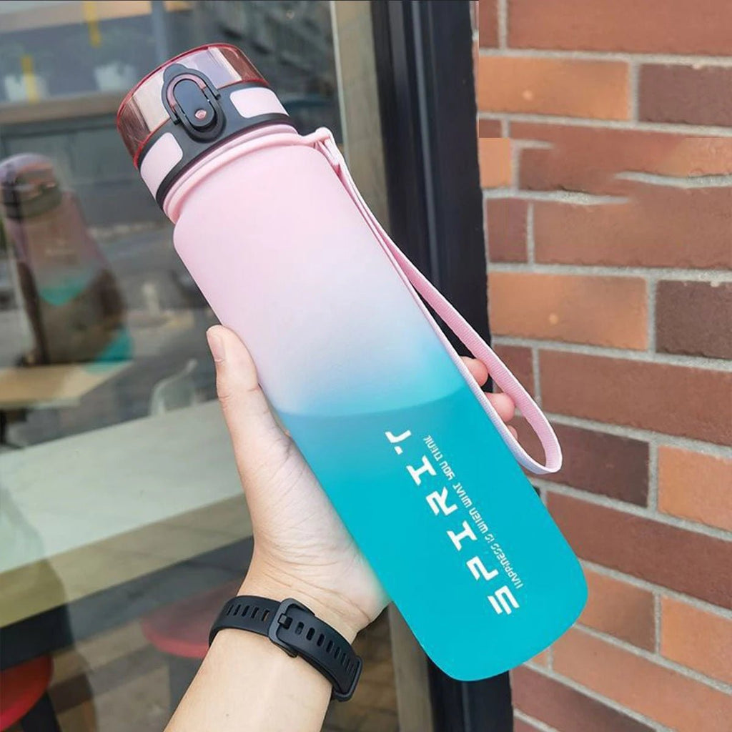 Gradient Water Bottle - 1000ml/600ml/750ml Capacity Outdoor Camping Gym Suitable Holiday Gift Birthday - PrimeNest