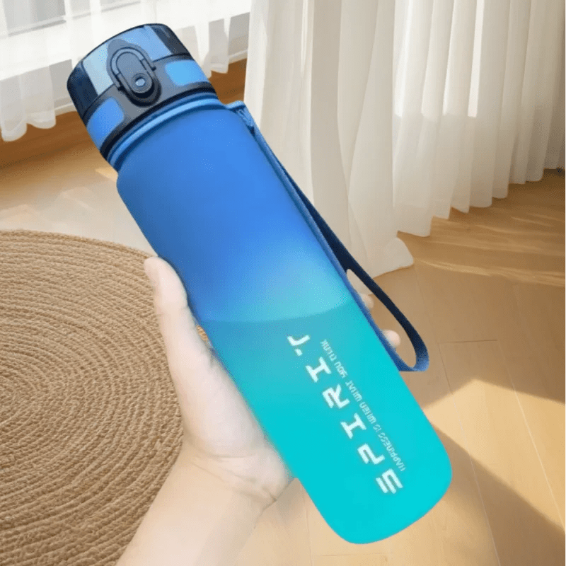 Gradient Water Bottle - 1000ml/600ml/750ml Capacity Outdoor Camping Gym Suitable Holiday Gift Birthday - PrimeNest