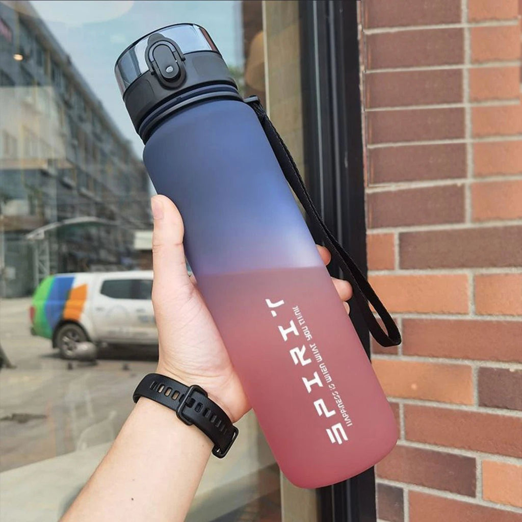 Gradient Water Bottle - 1000ml/600ml/750ml Capacity Outdoor Camping Gym Suitable Holiday Gift Birthday - PrimeNest